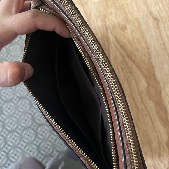 Coach Tan Leather Wristlet - Picture 4 of 10